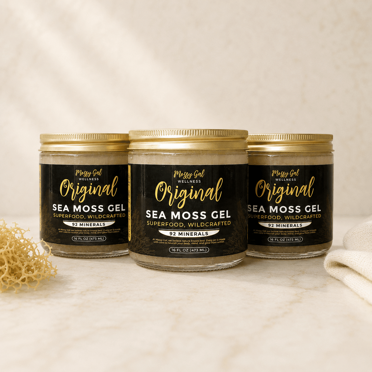 Original Sea Moss Gel 3-Pack | Daily Wellness Supply