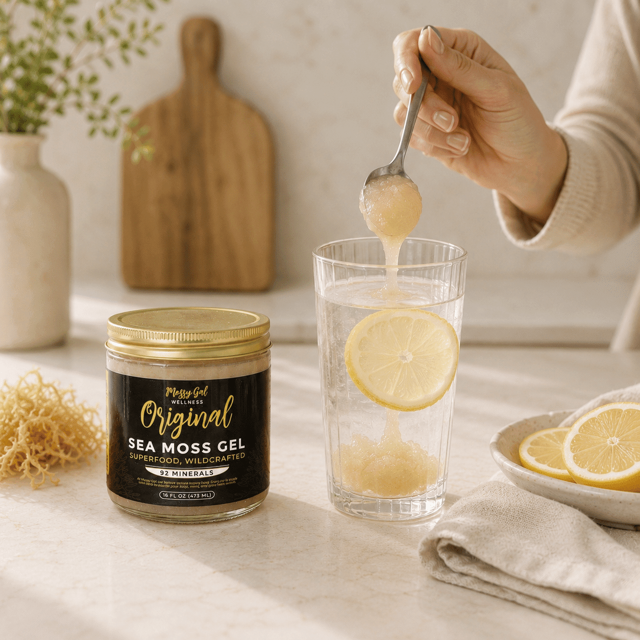 Sea Moss Lemon Ginger Tea
