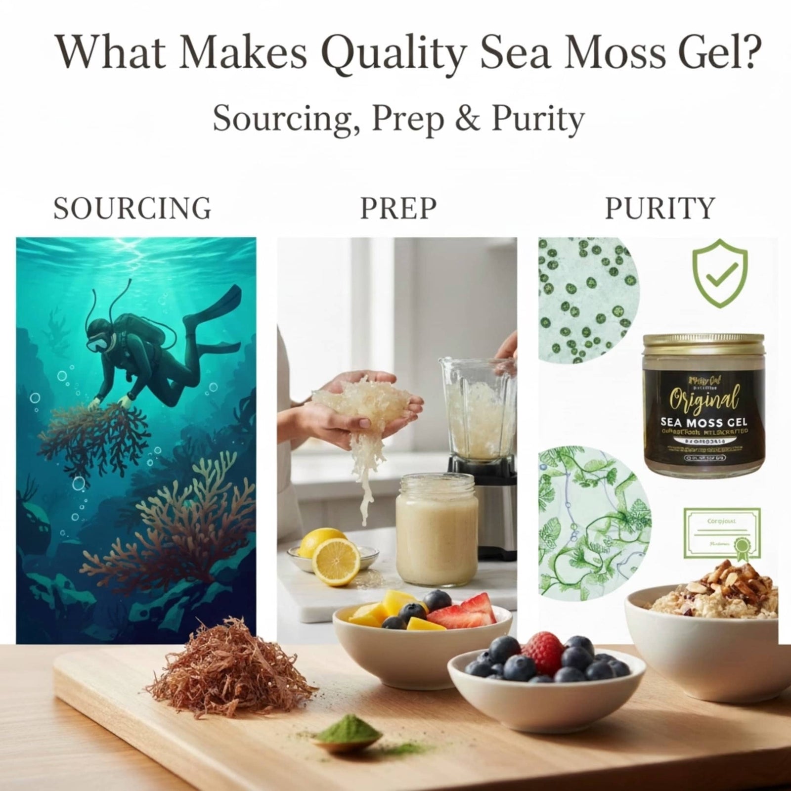 What Makes Quality Sea Moss Gel? Sourcing, Prep & Purity