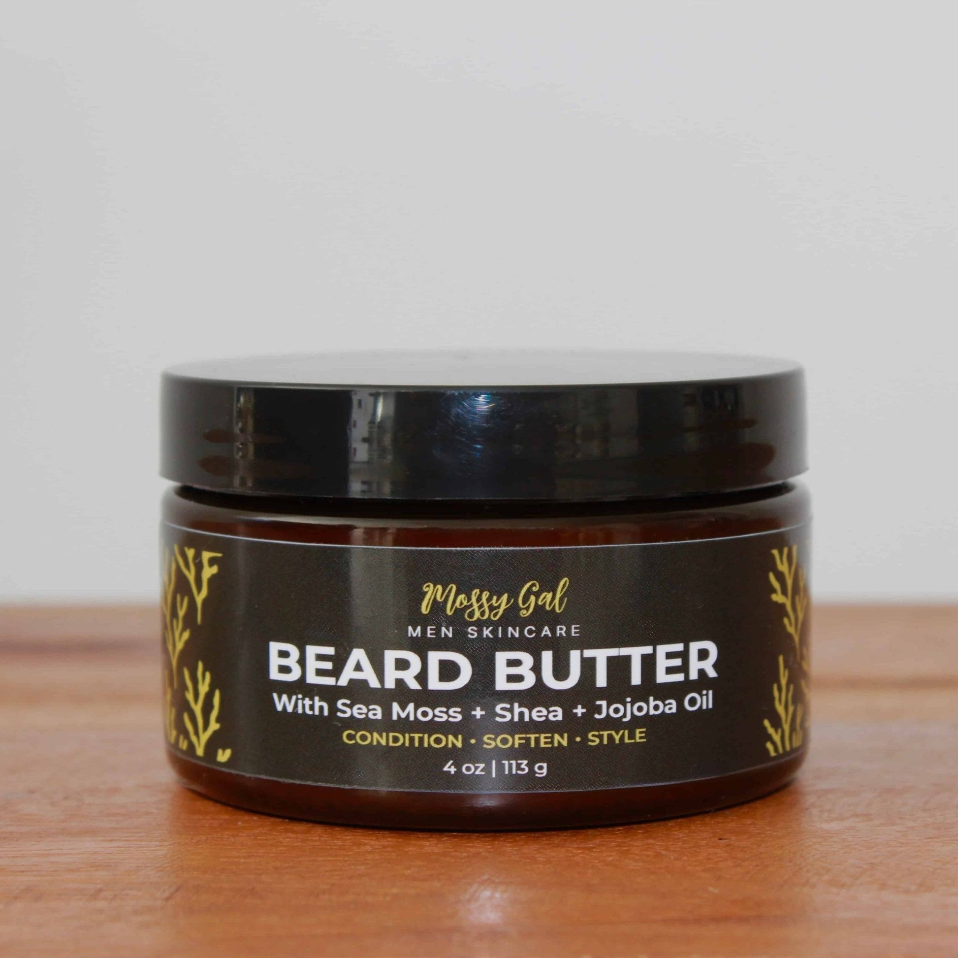 Mossy Gal Beard Butter for Men – sea moss grooming butter jar.