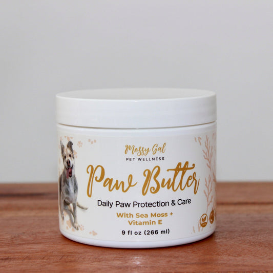 Mossy Gal FurBaby Paw Butter – Moisturizing balm for pets.