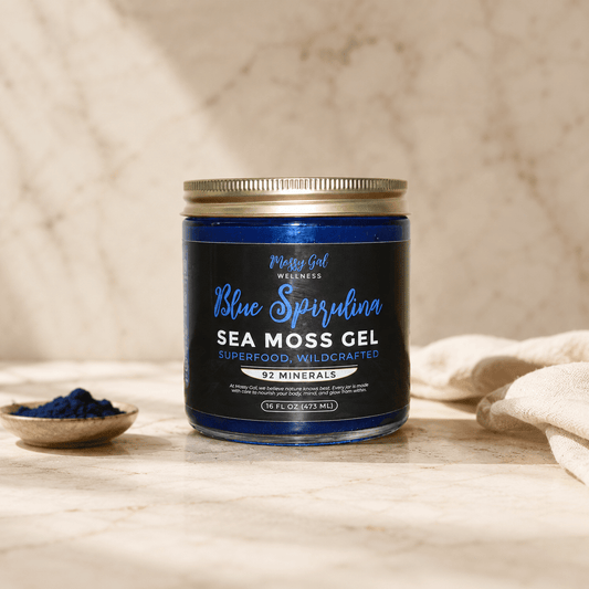 Mossy Gal Blue Spirulina Sea Moss Gel | Ocean Blend