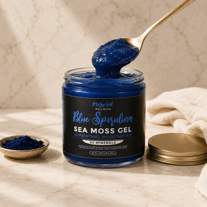 Mossy Gal Blue Spirulina Sea Moss Gel | Ocean Blend