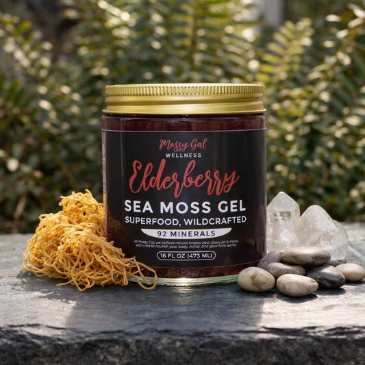 Mossy Gal Elderberry Sea Moss Gel | Immunity & Wellness Blend