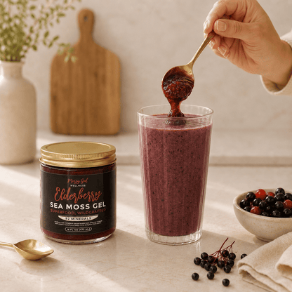 Mossy Gal Elderberry Sea Moss Gel | Immunity & Wellness Blend