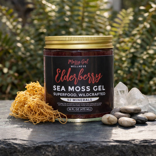 Mossy Gal Elderberry Sea Moss Gel | Immunity & Wellness Blend