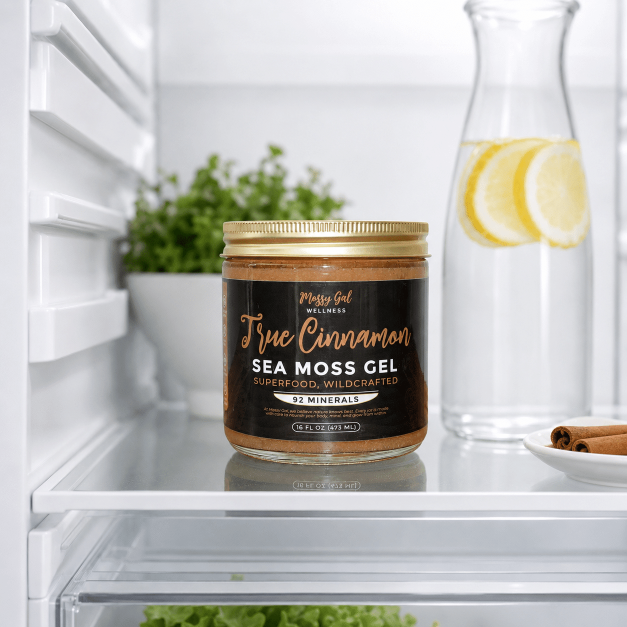 Mossy Gal True Cinnamon Sea Moss Gel | Warming Wellness Blend